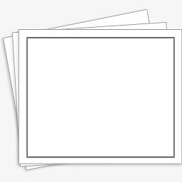 白色方框纸Longhorn Vista风格电脑图标透明