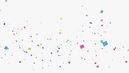 几何体粒子纸屑漂浮