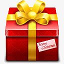 红色圣诞节礼物礼盒图片