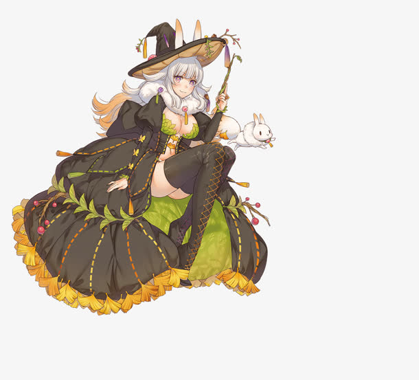 立绘动漫巫师女孩