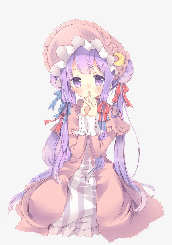 卡通立绘帽子女孩