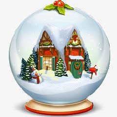圣诞礼物装饰物玻璃球房子