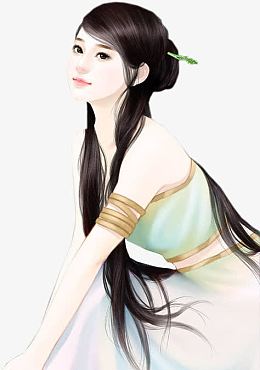 彩绘立绘古装清纯美女