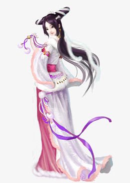 毛皮装束女子立绘古风