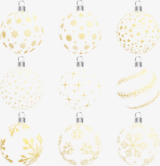 圣诞节镂空黄色圆球
