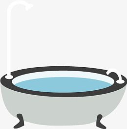 浴池卡通洗澡