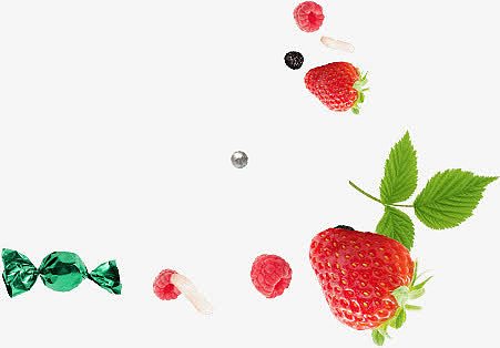 草莓水果漂浮装饰