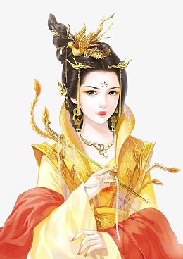 彩绘立绘王妃皇后成熟女子
