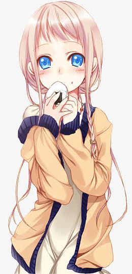 卡通立绘二次元女孩
