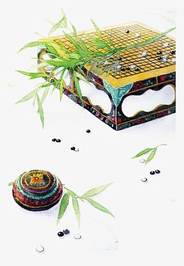 中国风围棋竹子文雅