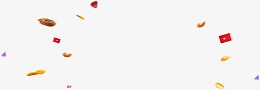 坚果红包几何体漂浮