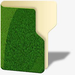 绿色草坪文件夹关闭