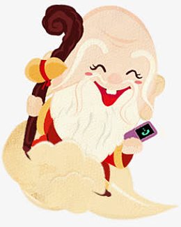老寿星春节中国风装饰
