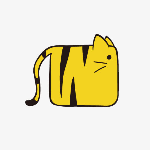 方形12生肖条纹老鼠