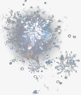 水晶钻石破碎漂浮
