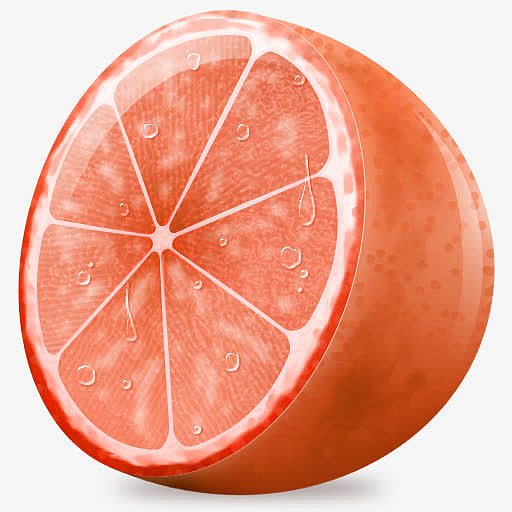可口美味的红色橙子PNG图标