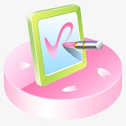 粉色可爱系统桌面口红图标