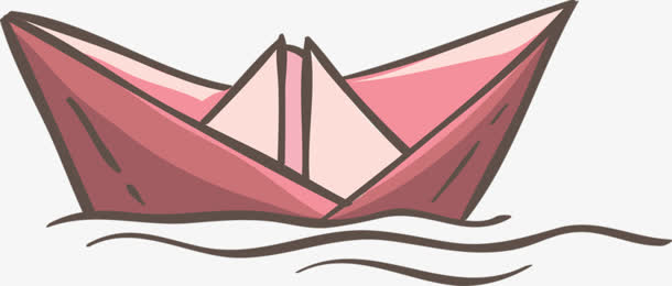 纸船卡通纸船