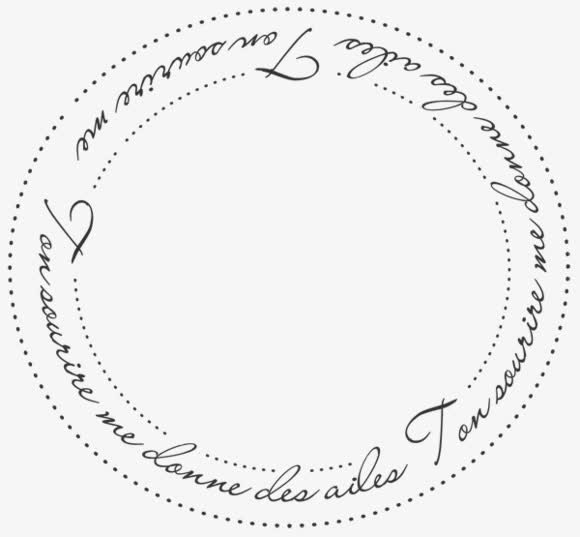 英文字母花纹边框