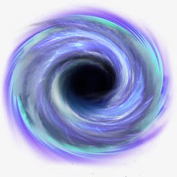 太阳系蓝色黑洞图标