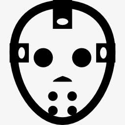 黑白万圣节简洁简笔头像图标