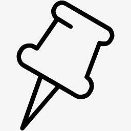 简洁线条图标按钉图标