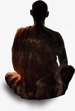 人-和尚打坐立绘游戏人物