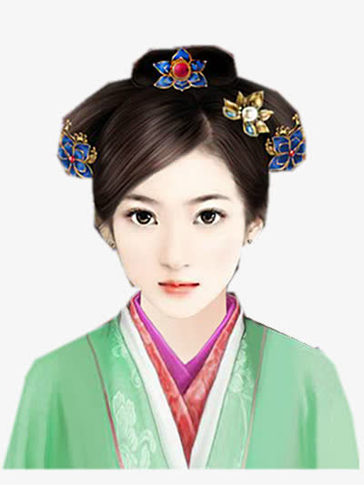 古风女瓜子脸古风立绘