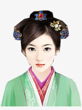 古风女瓜子脸古风立绘