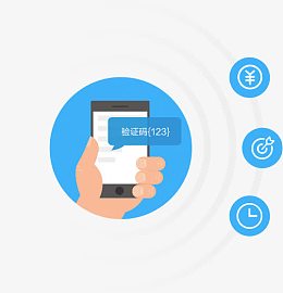 手机功能验证码卡通图标