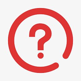 红色圆圈问号图标