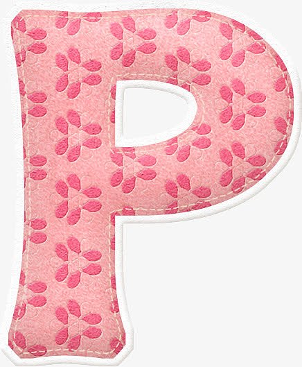 粉色花形不织布p