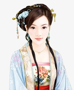 古代高雅美女图片素材