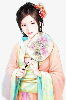 古代优雅美女图片素材