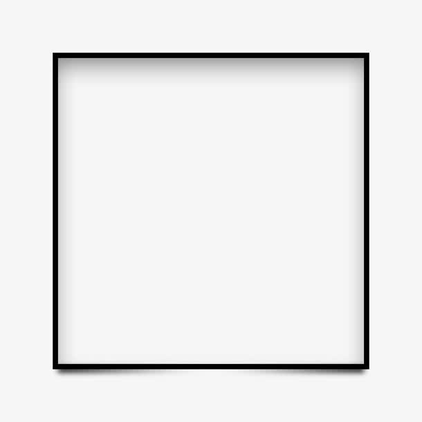 正方形黑色边框素材免费下载_觅元素