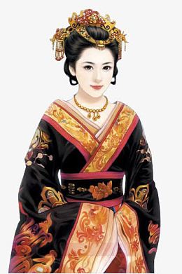 雍容黑子皇后手绘古风