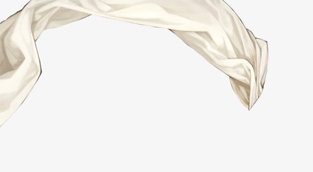 白色卡通腾空布匹海报背景