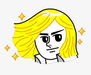 黄色头发卡通人物