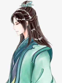沉思闭目古风美少年