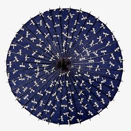 蓝色蝴蝶节油纸伞