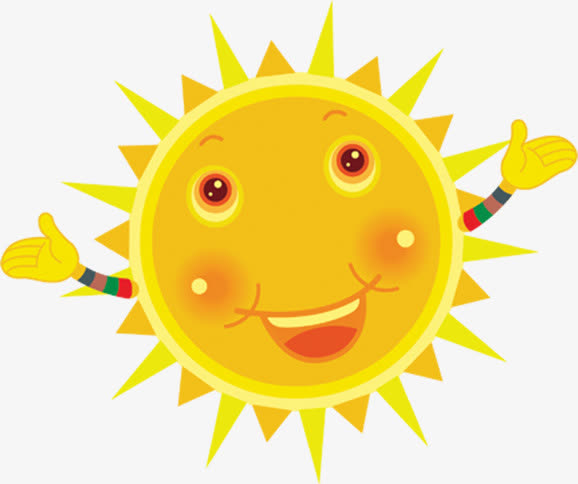 六一卡通太阳素材