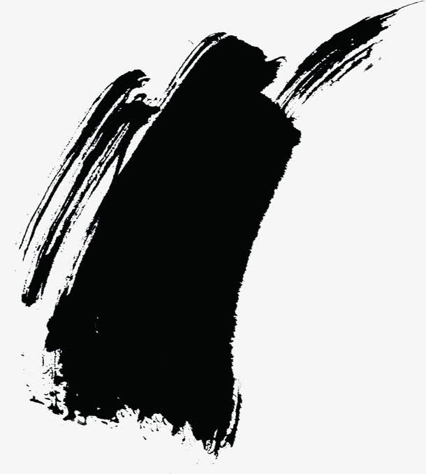 黑色水墨笔触装饰