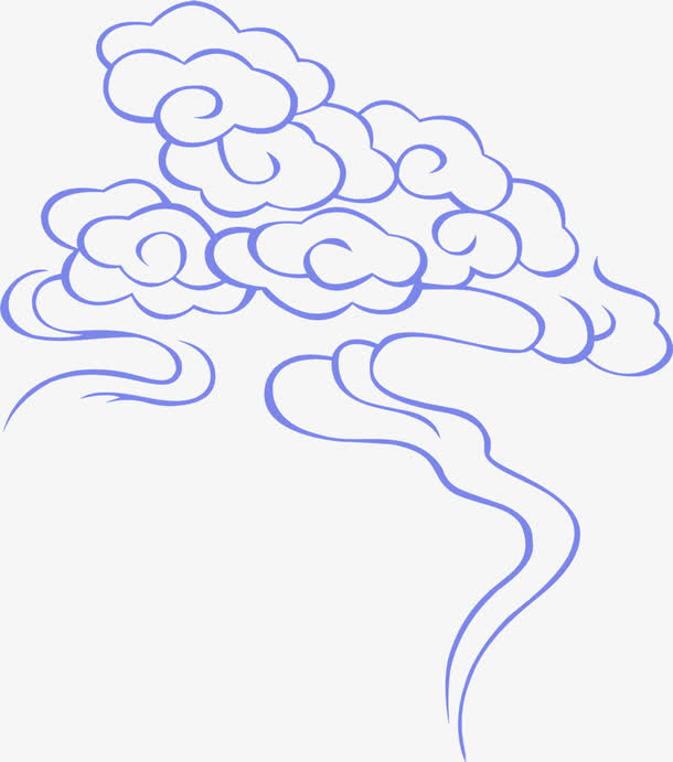 端午节蓝色祥云