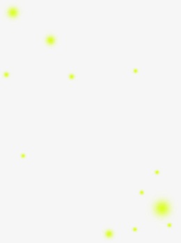 绿色光点发光特效漂浮