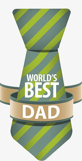 世界上最好的爸爸灰绿色条纹领带