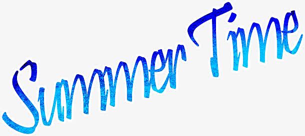 summertime字体设计
