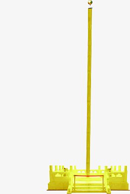 金色升旗杆党建