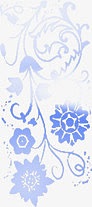 蓝色印花背景七夕情人节