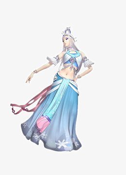 秦时明月白发女子古风手绘