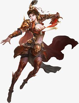 嘛刀的金甲女侠手绘古风游戏